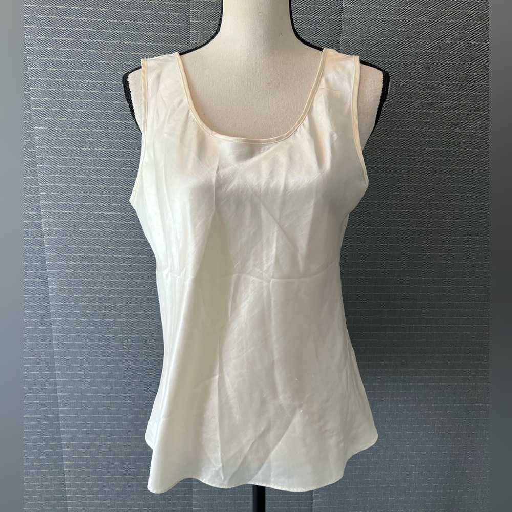 Vintage Cream Sleeveless Top